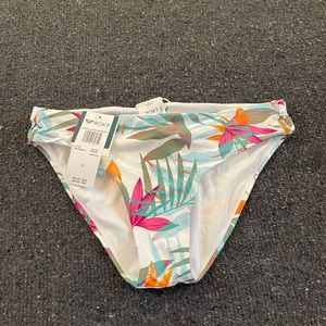 Roxy Women's Printed PT Beach Classics Hipster Bikini Bottoms Size S Floral